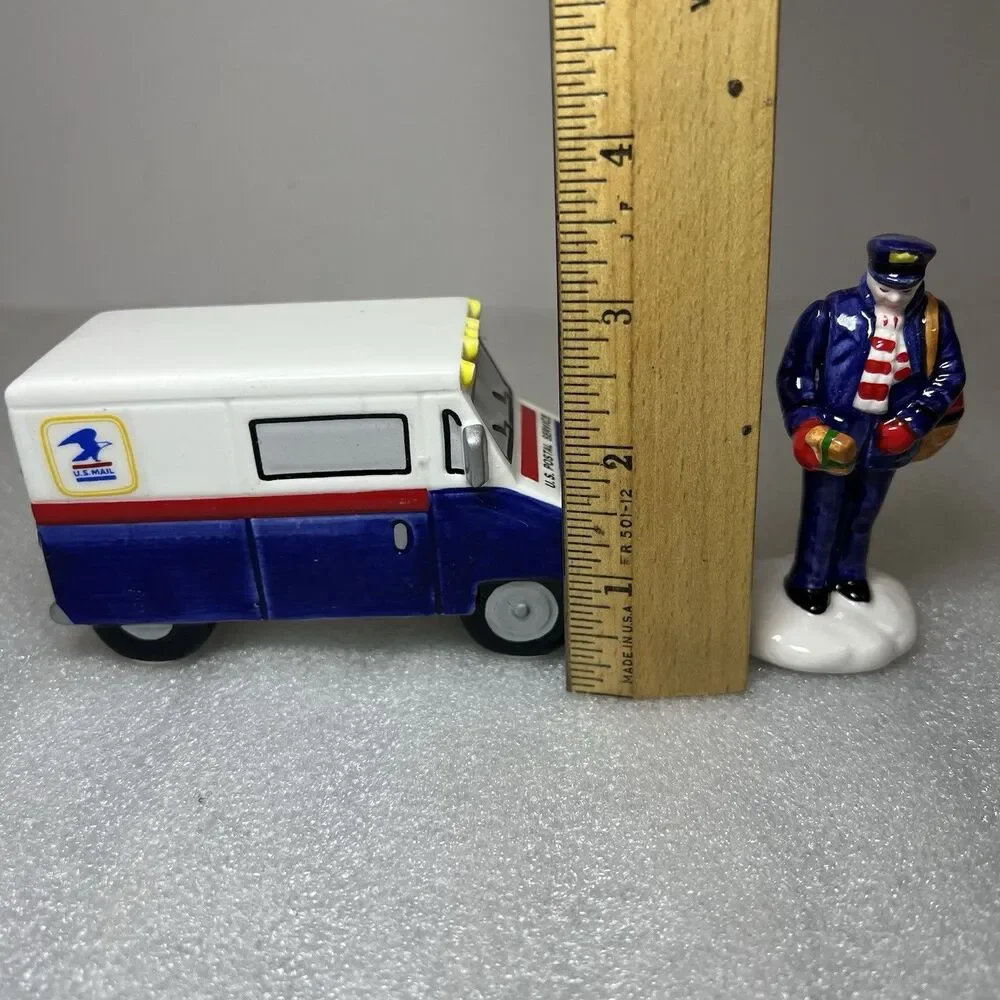 Department 56 Snow Village Special Delivery Mailman & Mail Truck 2 Pc Set 5148-9